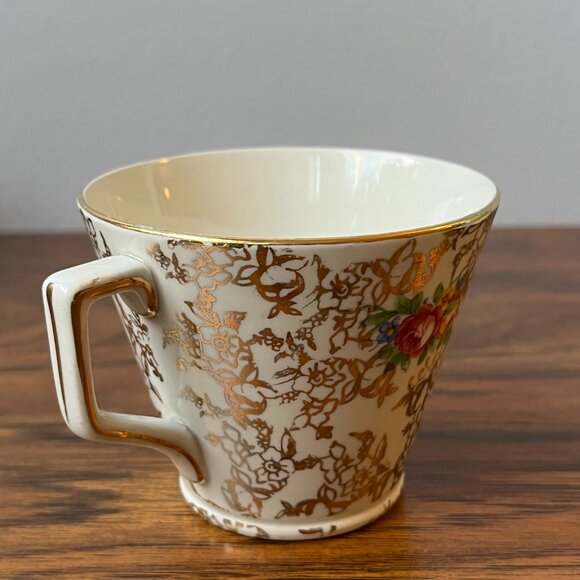 Lord Nelson Ware Ironstone Tea Set 2 Teacups + 2 Saucers 2528 Rose Time - Picture 5 of 15